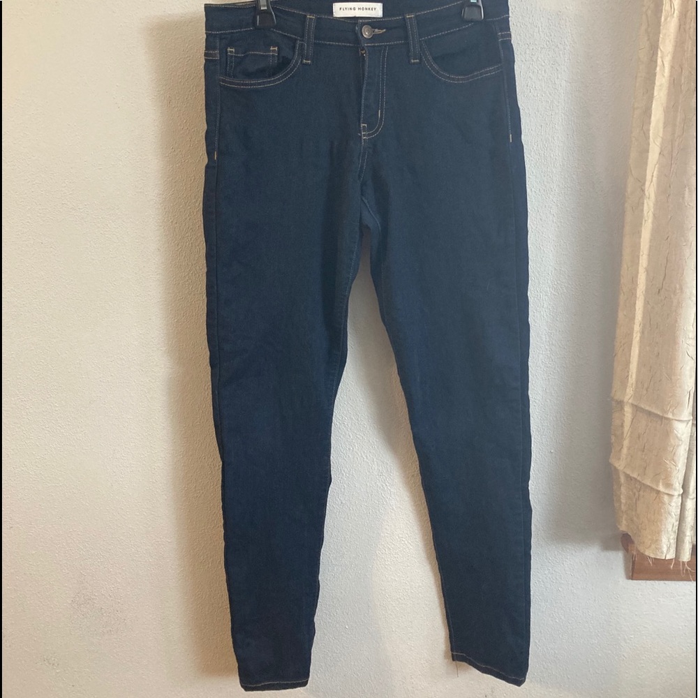FLYING MONKEY** SKINNY WOMENS JEANS sz29 DARK BLUE